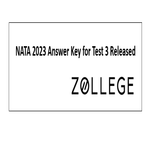 NATA 2023 Answer Key for Test 3 Released